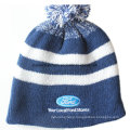 Custom Made Acrylic Wool Promotional Logo Embroidered Customized Knit Snappy Beanie